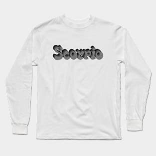 Monochrome Scorpio Long Sleeve T-Shirt